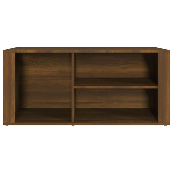 Schuhregal Braun Eichenoptik 100x35x45 cm