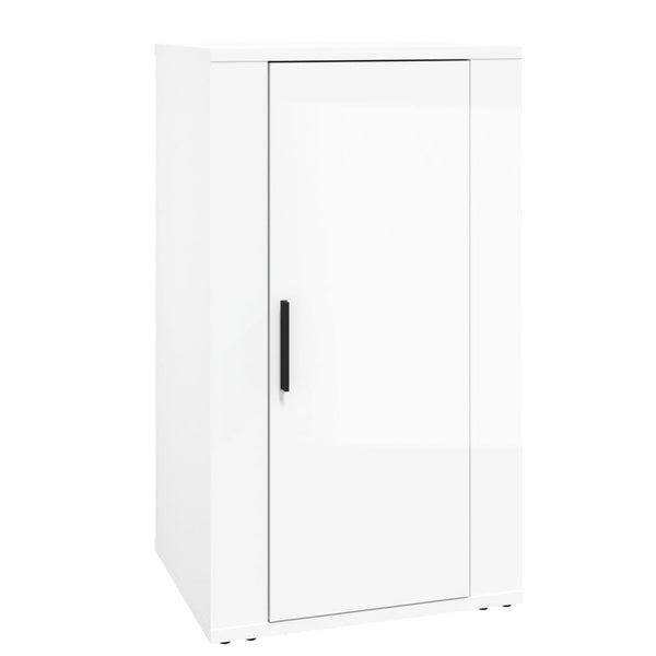 Hochglanz Sideboard Weiß 40x33x70cm