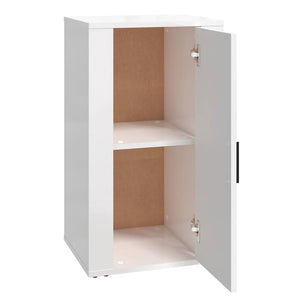Hochglanz Sideboard Weiß 40x33x70cm