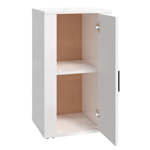 Hochglanz Sideboard Weiß 40x33x70cm