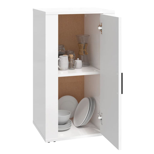 Hochglanz Sideboard Weiß 40x33x70cm