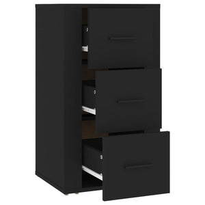 Schwarzes Sideboard 40x33x70 cm