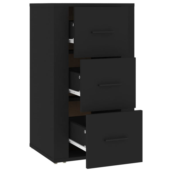 Schwarzes Sideboard 40x33x70 cm