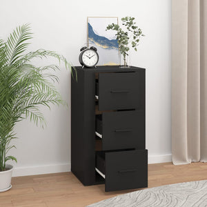Schwarzes Sideboard 40x33x70 cm