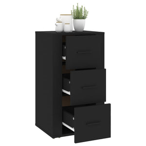Schwarzes Sideboard 40x33x70 cm