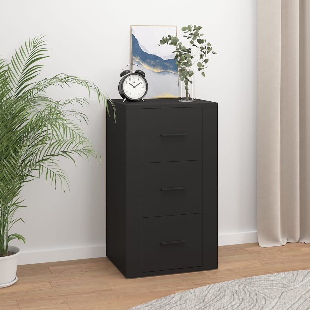 Schwarzes Sideboard 40x33x70 cm