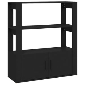 Schwarzes Sideboard 80x90 cm