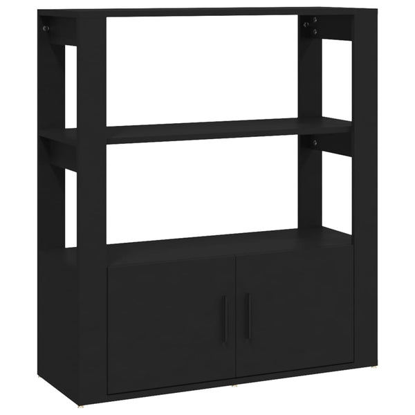 Schwarzes Sideboard 80x90 cm