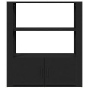 Schwarzes Sideboard 80x90 cm