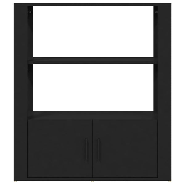 Schwarzes Sideboard 80x90 cm