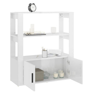 Hochglanz Sideboard Weiß 80x90 cm