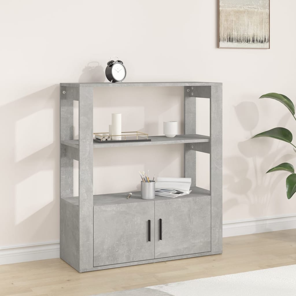 Sideboard Betongrau 80x30x90 cm