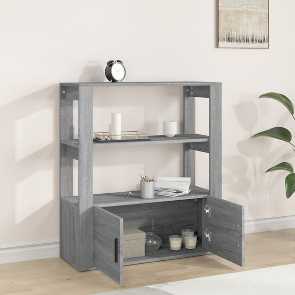 Sideboard Grau Sonoma 80x30x90 cm