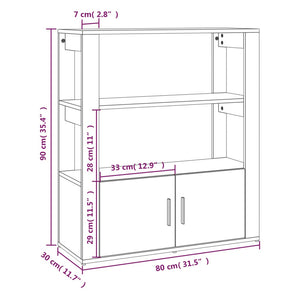 Sideboard Grau Sonoma 80x30x90 cm
