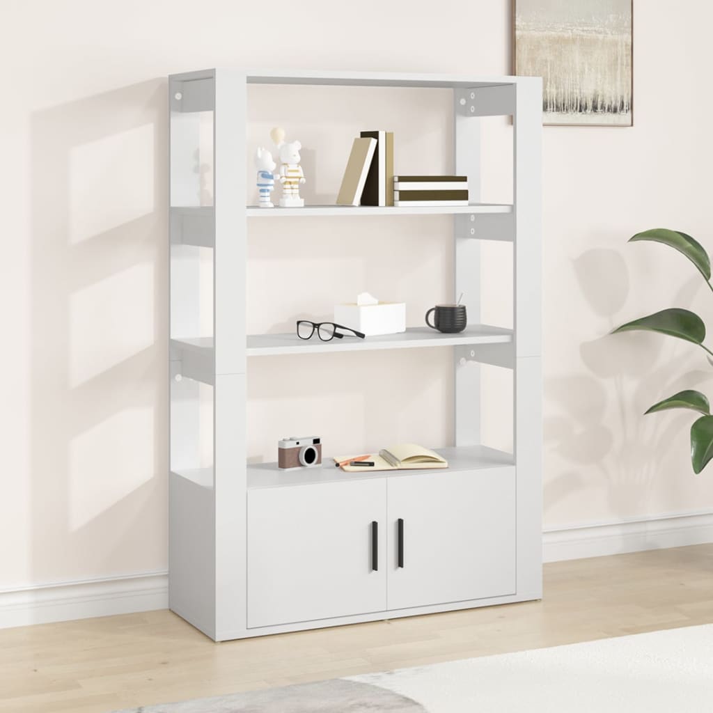 Sideboard Weiß 80 cm Holzwerkstoff