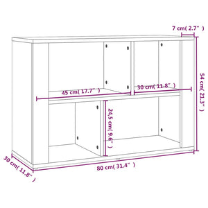 Weißes Sideboard 80 cm Holzwerkstoff