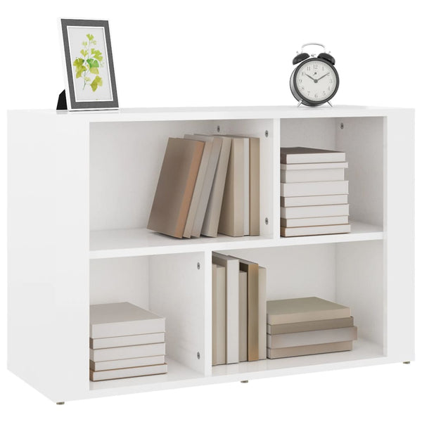 Hochglanz Sideboard Weiß 80x30x54cm