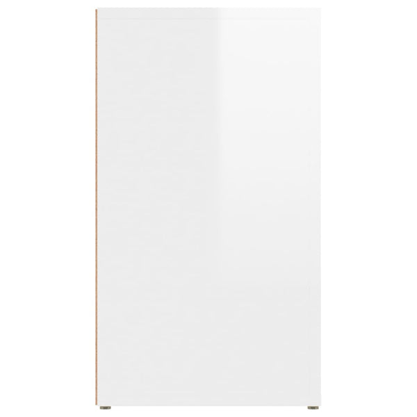Hochglanz Sideboard Weiß 80x30x54cm