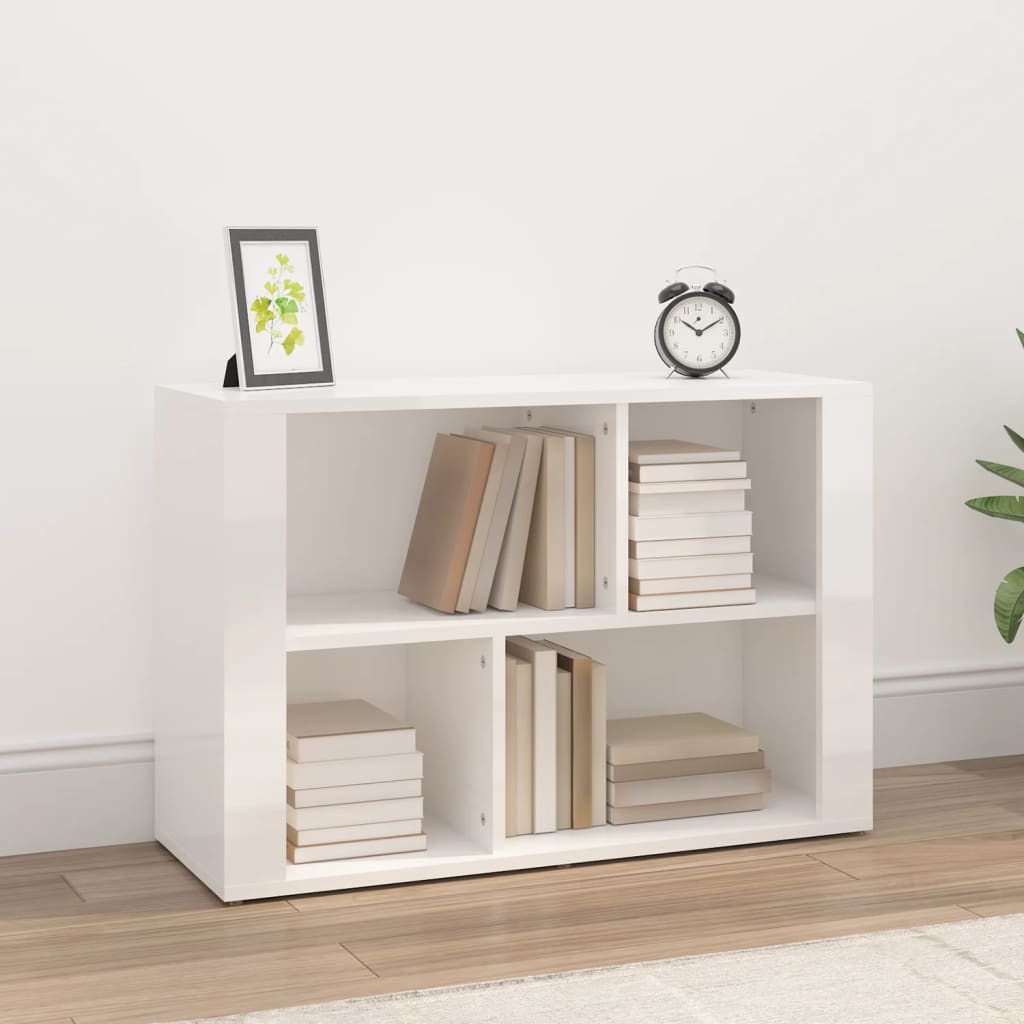 Hochglanz Sideboard Weiß 80x30x54cm