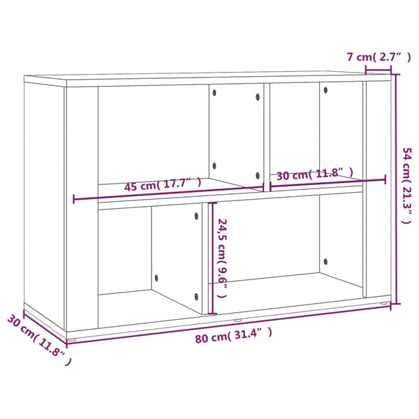 Betongraues Sideboard 80 cm