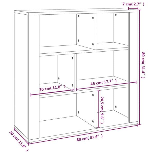 Hochglanz Sideboard Weiß 80x80 cm