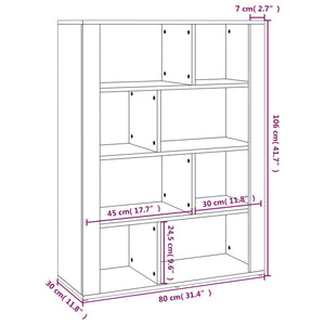 Weißes Sideboard 80 cm Holzwerkstoff