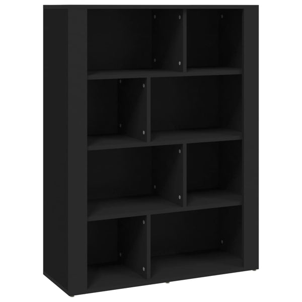 Schwarzes Sideboard 80x30x106 cm