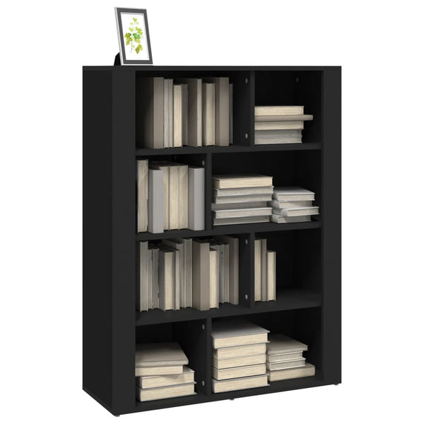 Schwarzes Sideboard 80x30x106 cm