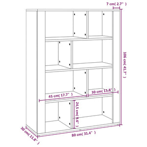Hochglanz Sideboard Weiß 80x30x106 cm
