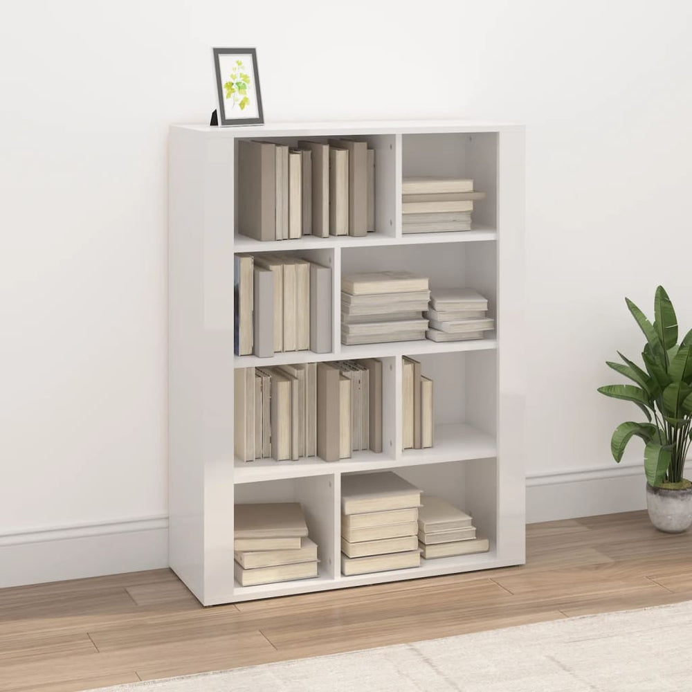 Hochglanz Sideboard Weiß 80x30x106 cm