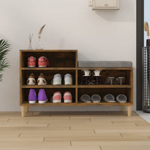 Schuhregal Räuchereiche 102 cm