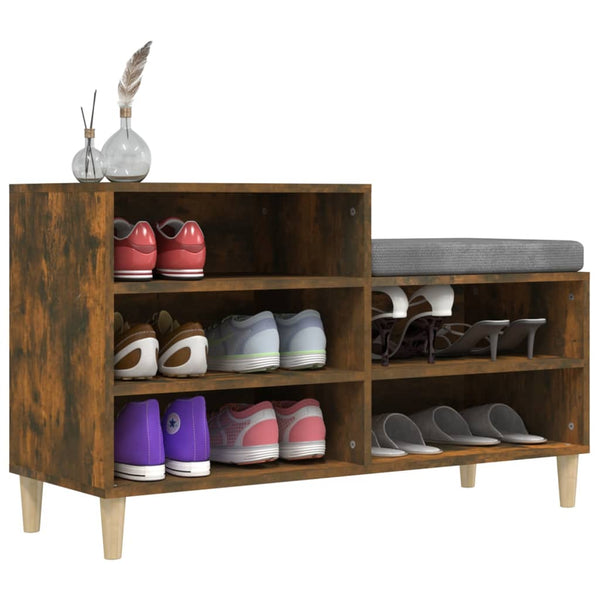 Schuhregal Räuchereiche 102 cm