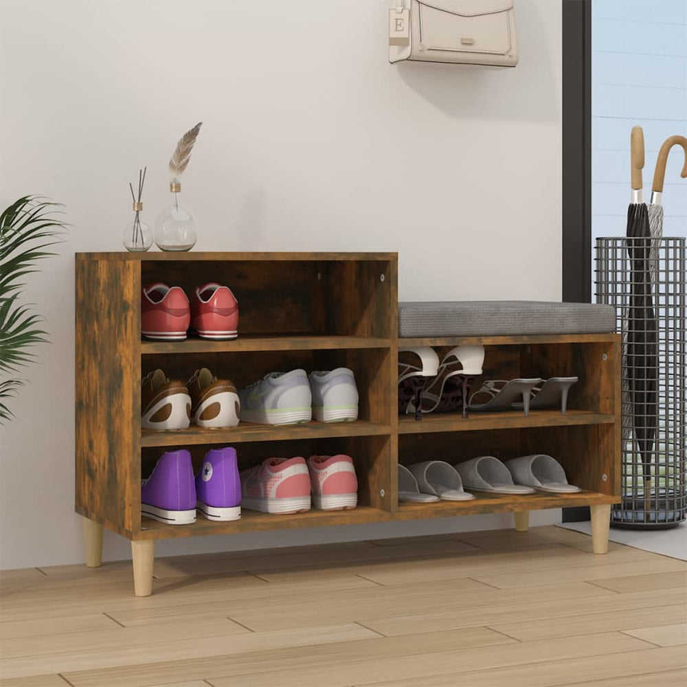 Schuhregal Räuchereiche 102 cm