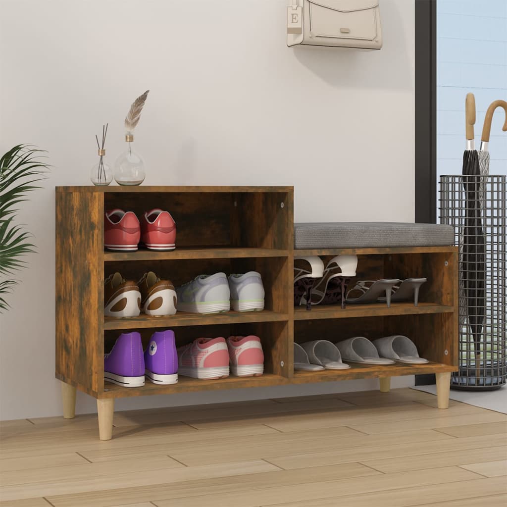 Schuhregal Räuchereiche 102 cm