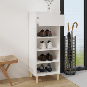 Weißer Schuhschrank 40x36x105 cm