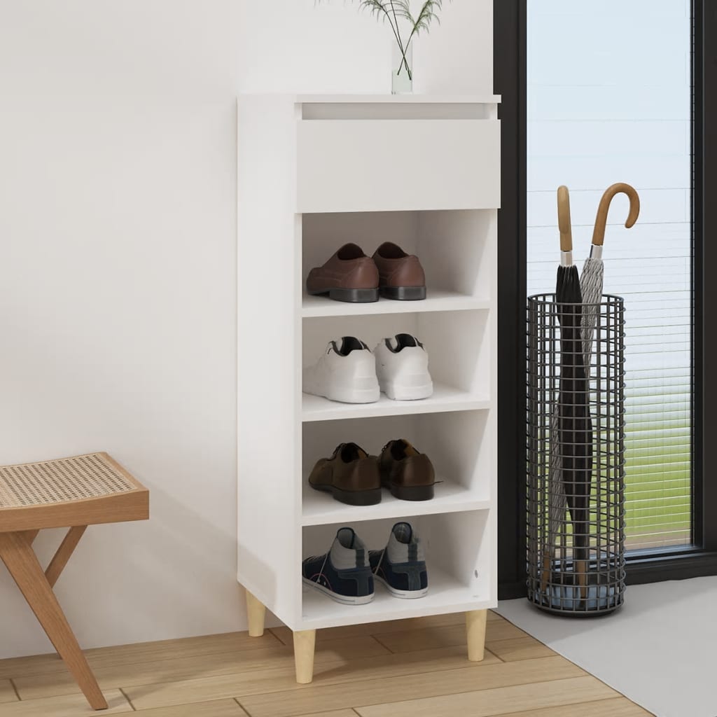 Weißer Schuhschrank 40x36x105 cm
