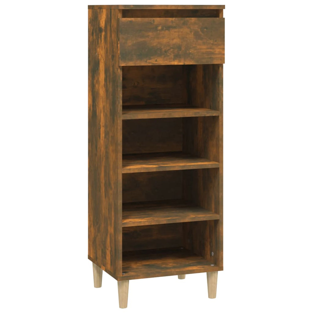 Schuhschrank Räuchereiche 40x36x105 cm