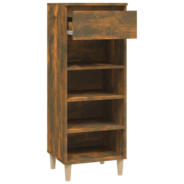Schuhschrank Räuchereiche 40x36x105 cm