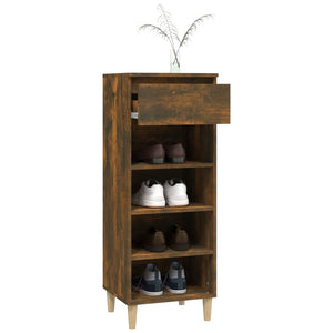 Schuhschrank Räuchereiche 40x36x105 cm