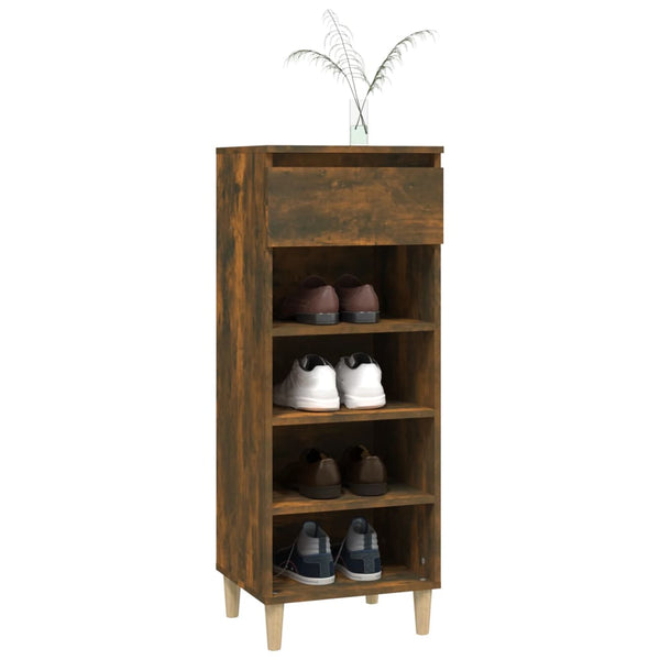 Schuhschrank Räuchereiche 40x36x105 cm