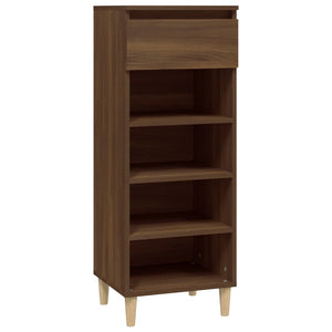 Schuhschrank Braun Eichen-Optik 40x36x105 cm