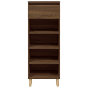 Schuhschrank Braun Eichen-Optik 40x36x105 cm