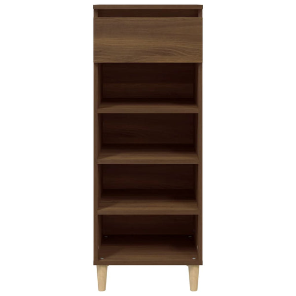 Schuhschrank Braun Eichen-Optik 40x36x105 cm