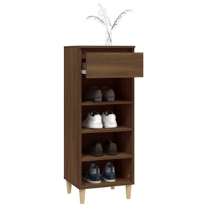 Schuhschrank Braun Eichen-Optik 40x36x105 cm