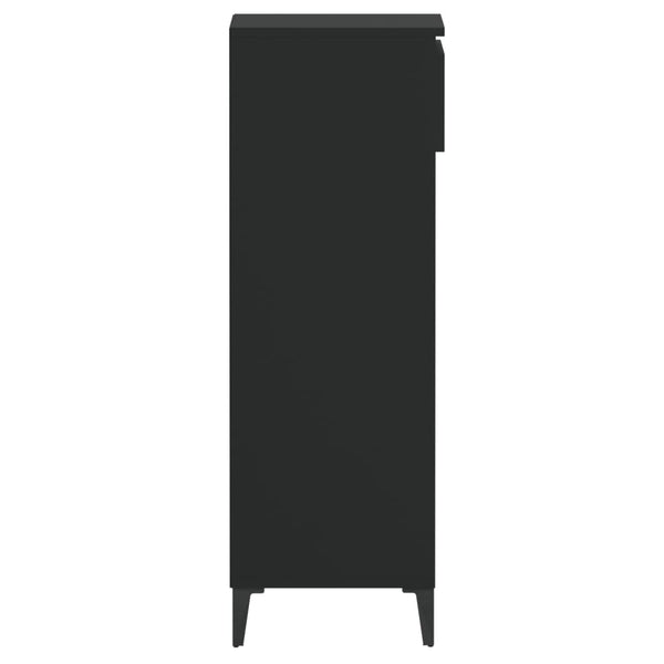 Schuhregal Schwarz Holzwerkstoff 40x36x105 cm