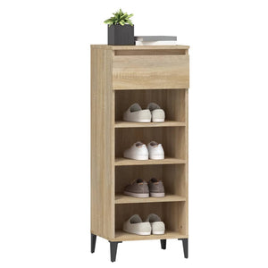 Schuhregal Sonoma-Eiche 40x36x105 cm