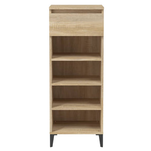 Schuhregal Sonoma-Eiche 40x36x105 cm