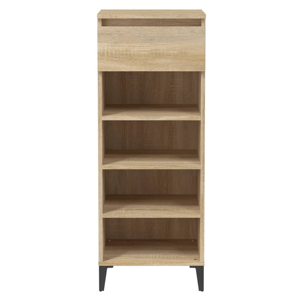 Schuhregal Sonoma-Eiche 40x36x105 cm