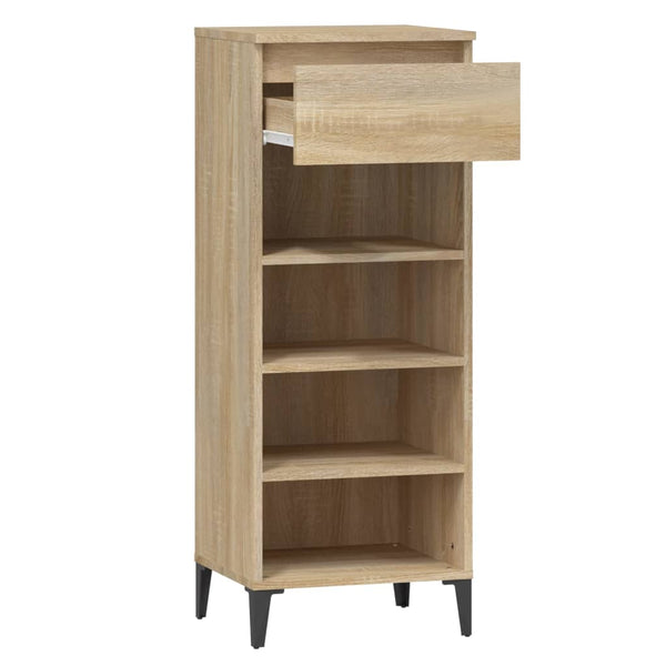 Schuhregal Sonoma-Eiche 40x36x105 cm