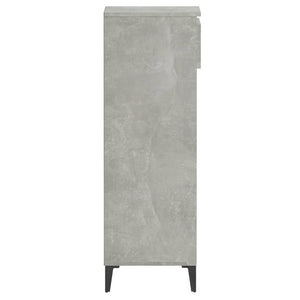 Schuhregal Betongrau 40x36x105 cm